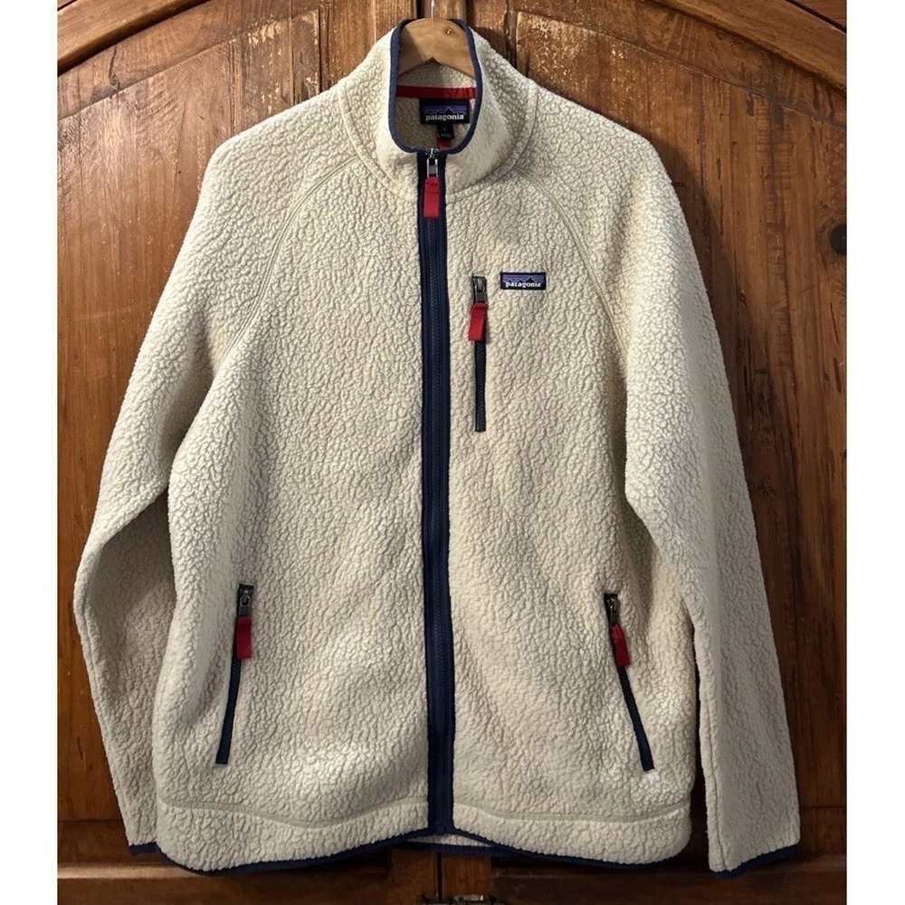 Patagonia Men's Retro Pile Full Zip Jacket Sz Large 22801‎